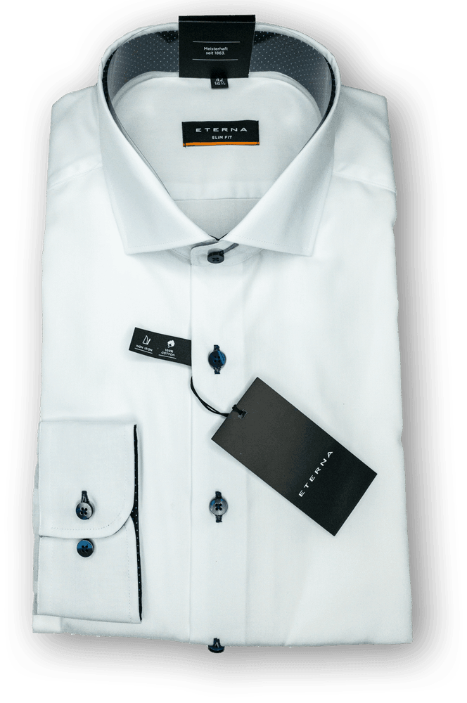 Eterna 8100S - Slim Fit - White - Harrys for Menswear