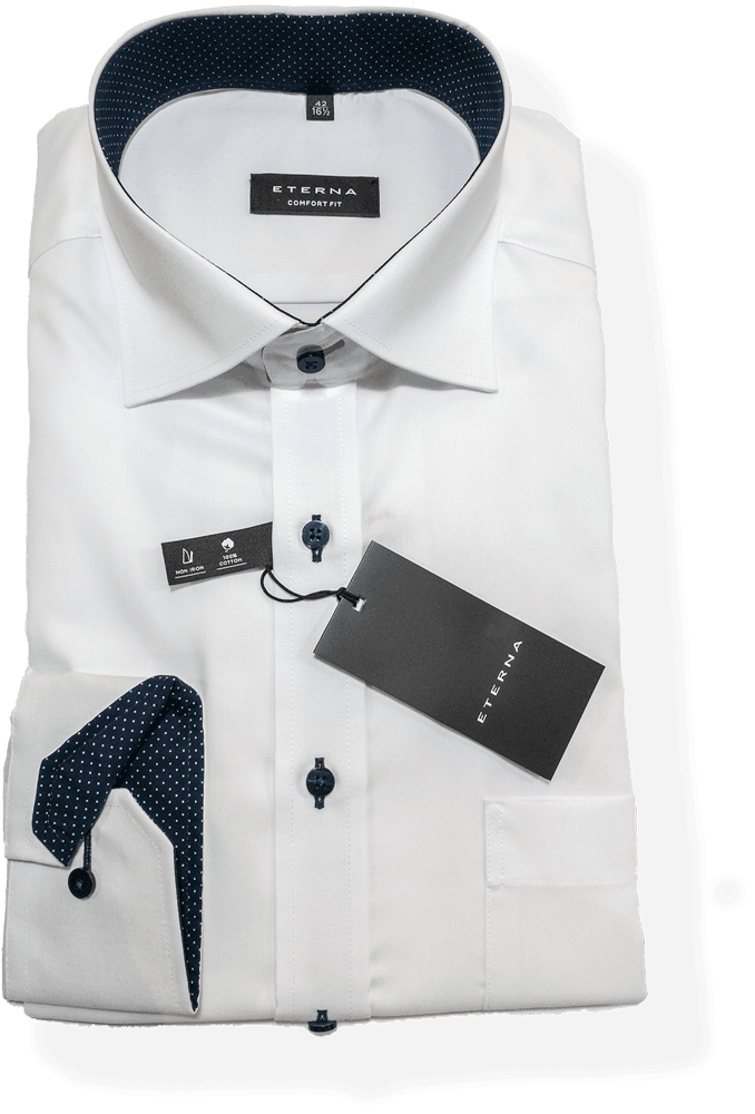 8100C - 00 Comfort Fit Eterna - White - Harrys for Menswear