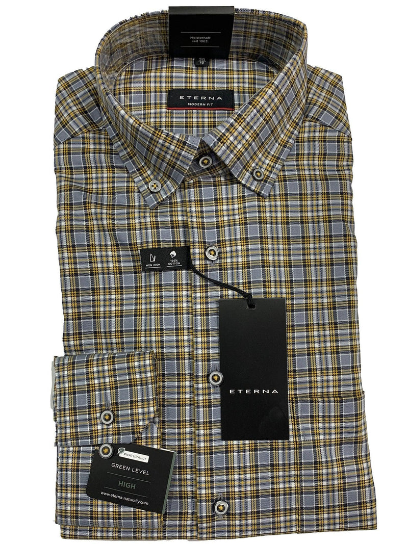 Eterna 8152 - 36M - Mustard Check - Harrys for Menswear