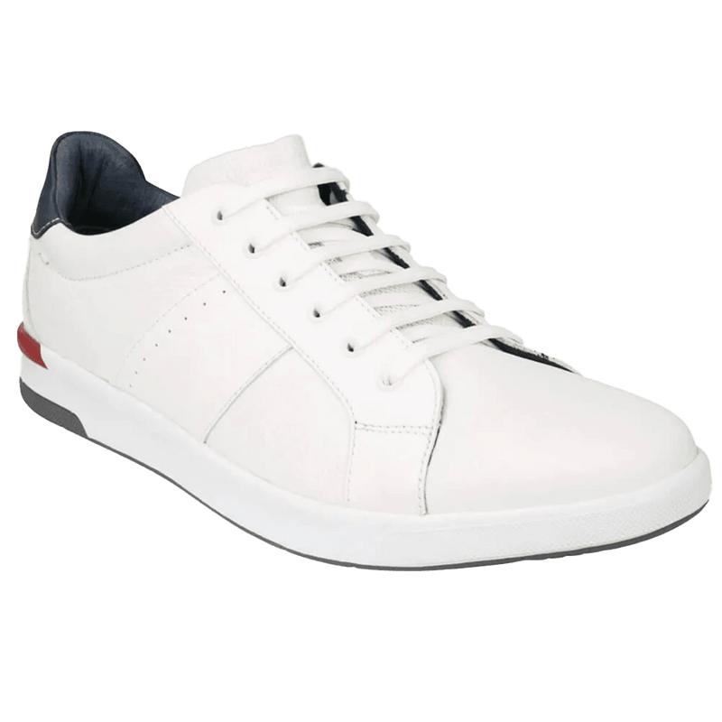 Crossover Lace Toe Sneaker - White - Harrys for Menswear