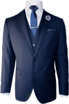 Savile Row D6 - 3 Piece 100% Pure Wool Suit Clearance - Harrys for Menswear