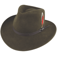 Crushable Water Repellent Wool Felt Outback Hat - Harrys for Menswear