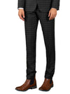 FT9 - Navy Check Jesse Slim - Fit Pant - Harrys for Menswear