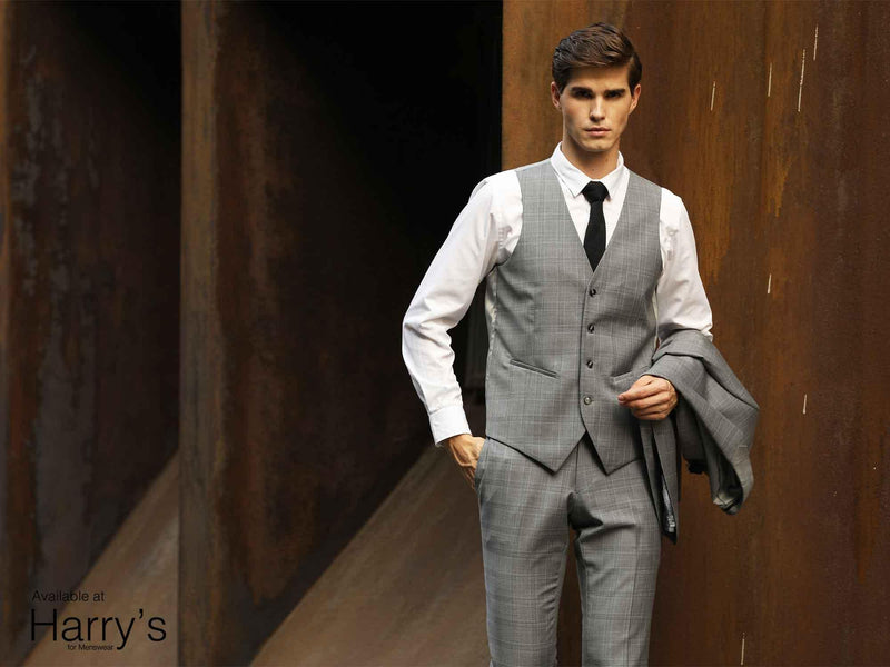 FW6 - Silver Saul Waist Coat - Harrys for Menswear