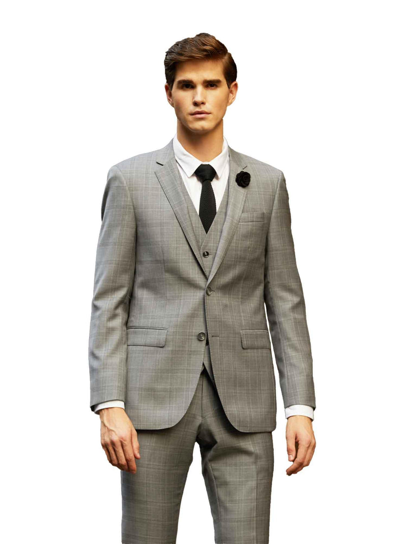 FW6 - Silver Check Signature Suit Jacket - Harrys for Menswear
