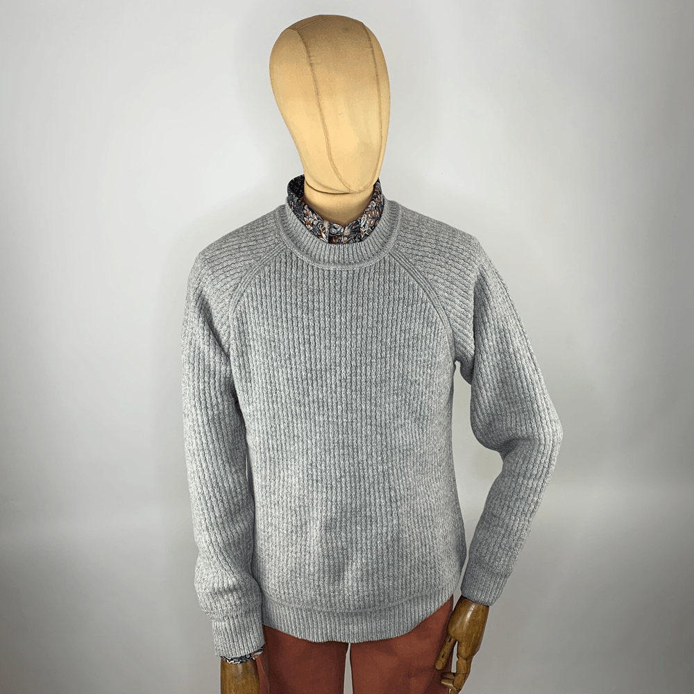 BL1517 CHUNKY RAGLAN RIB PULLOVER - Harrys for Menswear