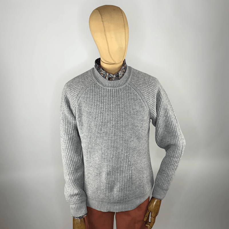 BL1517 CHUNKY RAGLAN RIB PULLOVER - Harrys for Menswear