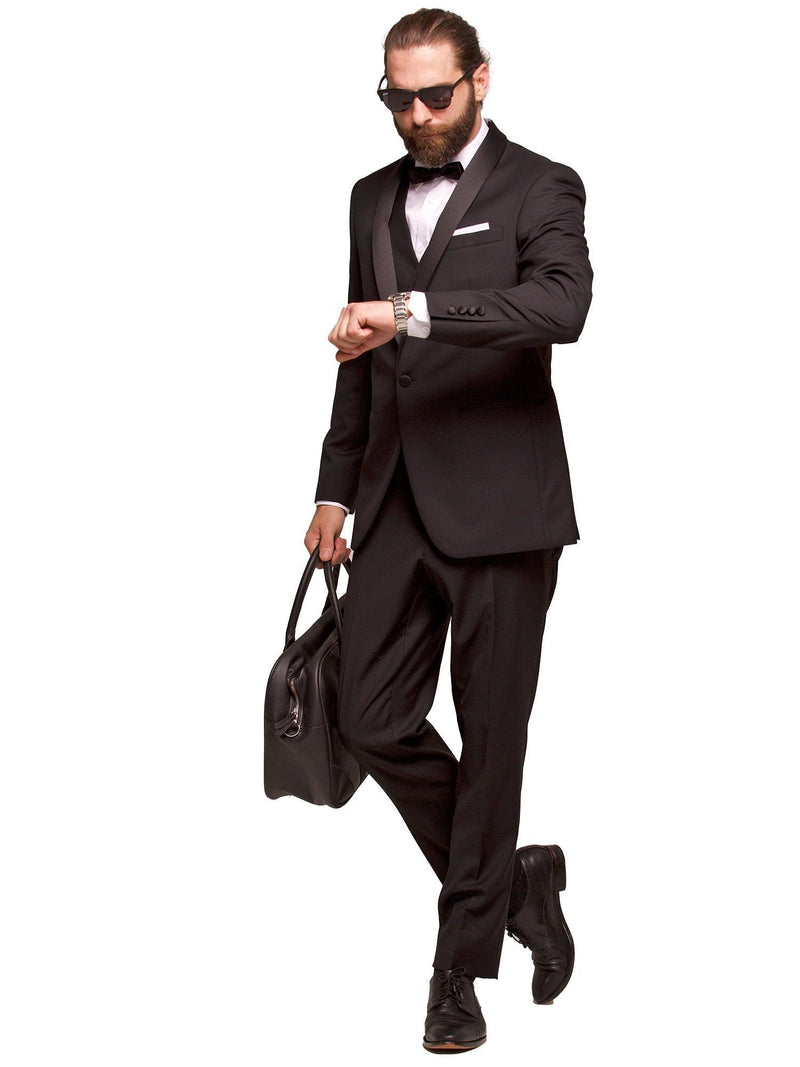 SSA3 - Alexander Black Tie Jacket - Harrys for Menswear