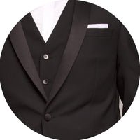 SSA3 - Alexander Black Tie Jacket - Harrys for Menswear