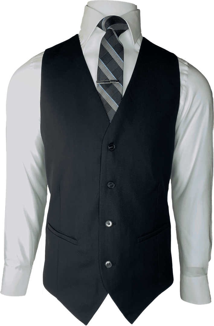 SSA8 - Black Saul Vest - Harrys for Menswear
