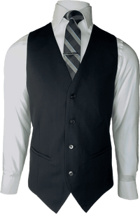 SSA8 - Black Saul Vest - Harrys for Menswear