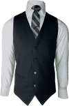 E9 - Black Saul Vest - Harrys for Menswear