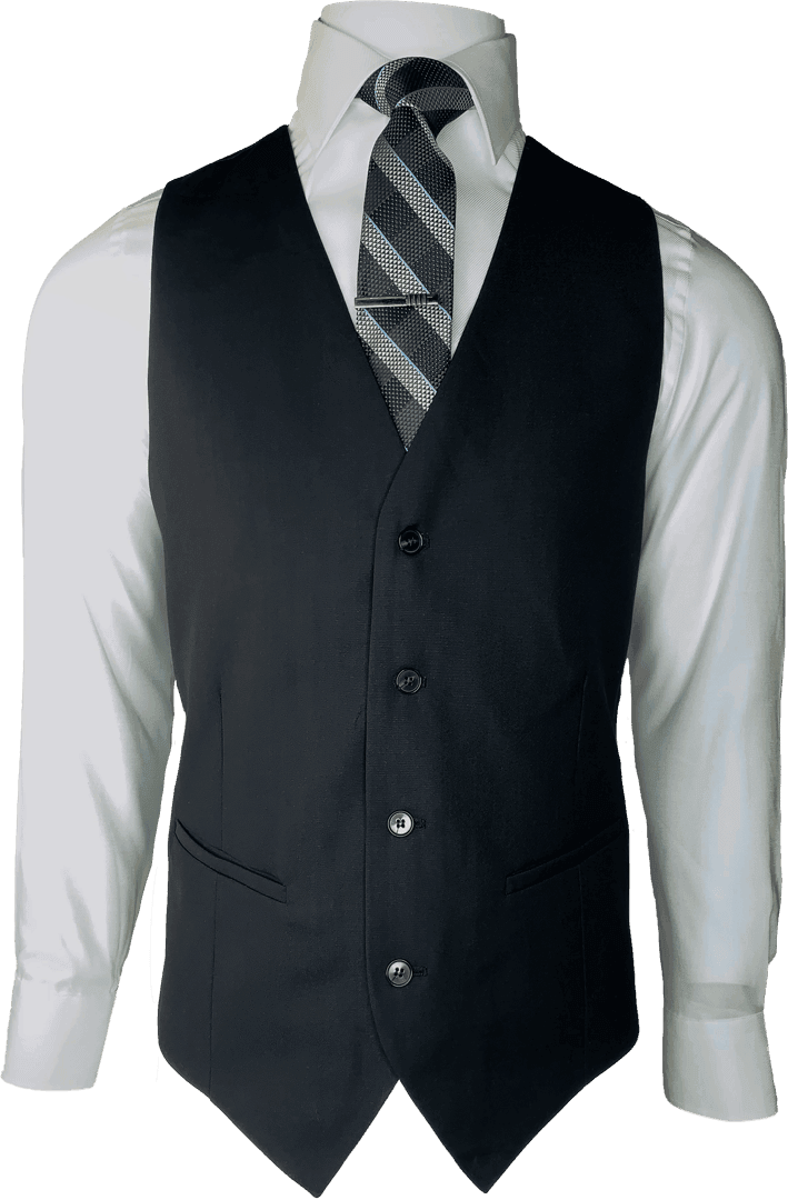 E9 - Black Saul Vest - Harrys for Menswear