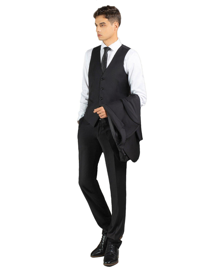 E9 - Black Saul Vest - Harrys for Menswear