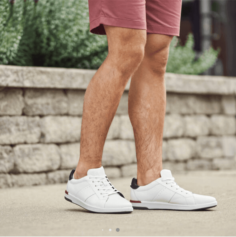 Crossover Lace Toe Sneaker - White - Harrys for Menswear